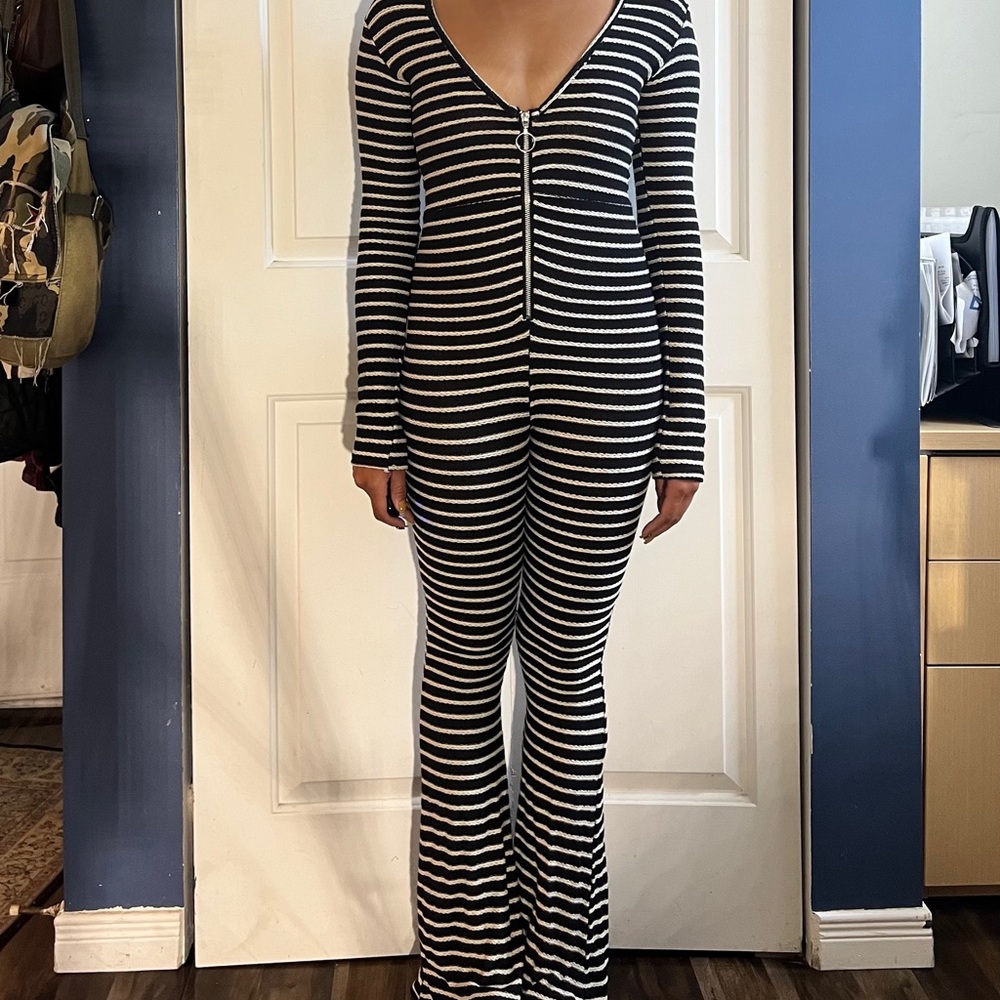 PrettyLittleThing Monochrome Striped Knit
